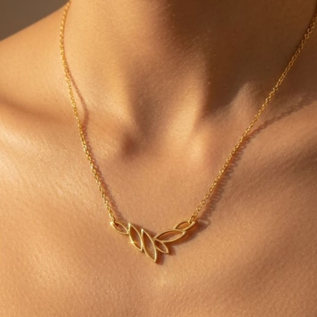 Lotus Petals Pendant Necklace