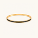Black Edge Kada - 18k Gold (Demi Fine)