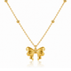 18k Gold Plated Bow Pendant Necklace