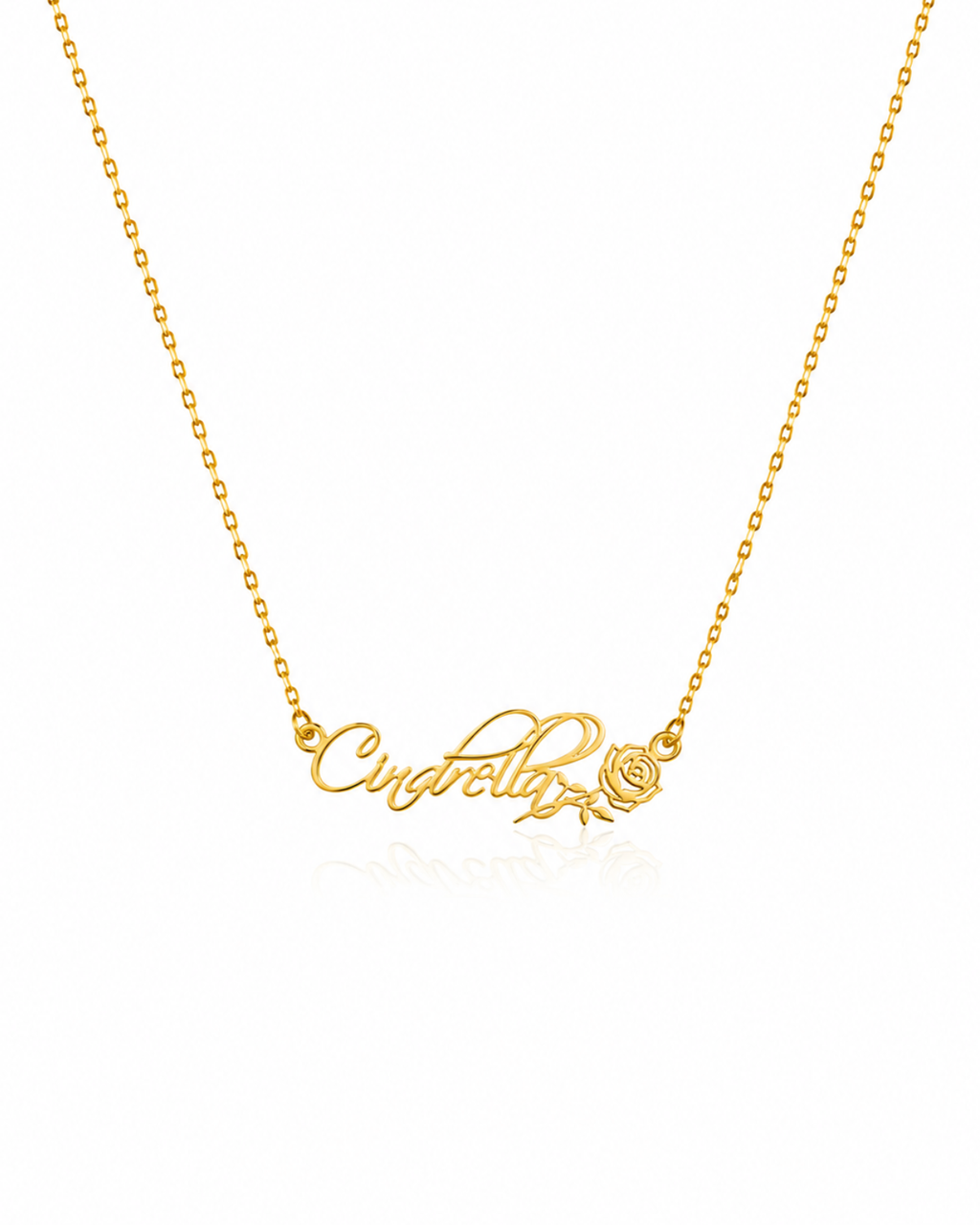 Rose Whisper Name Necklace