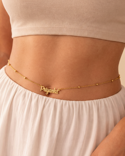 Signature Script Name Waist Chain