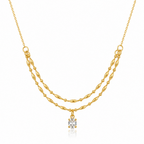 Zircon Muse Necklace - 18K Gold (Demi Fine)
