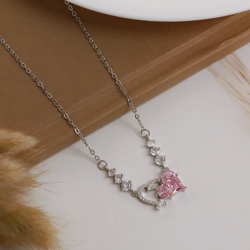 Two Heart Blossom Necklace