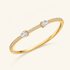Twin Spark Kada - 18k Gold ( Demi Fine )
