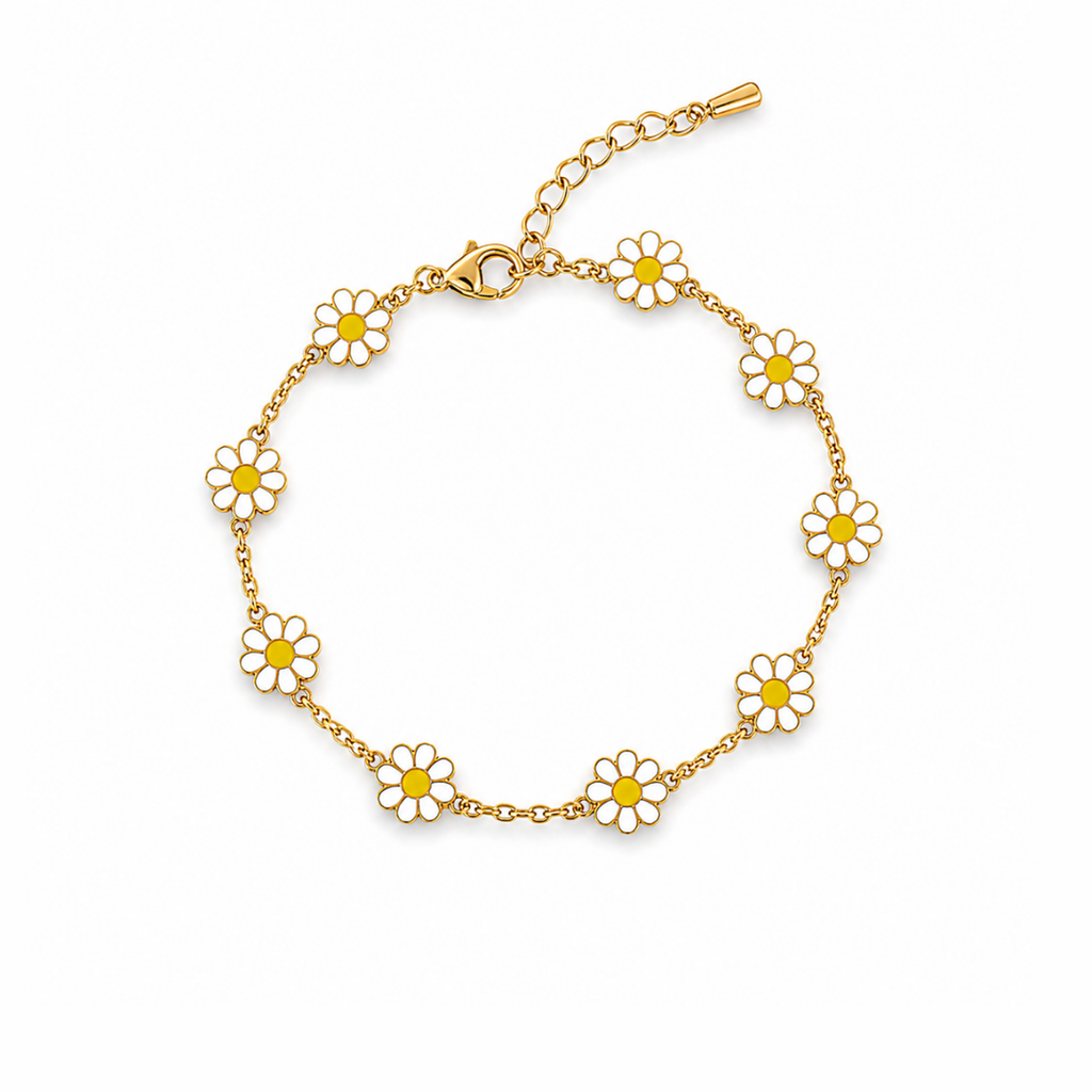 Yellow Daisy Style Bracelet