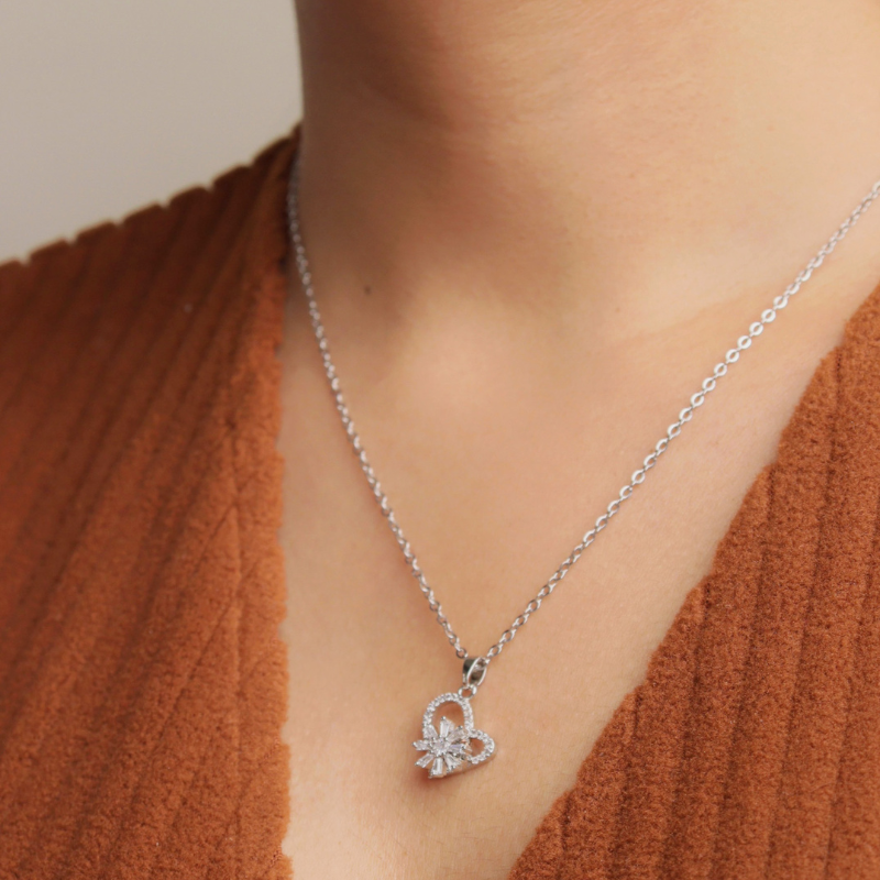Blooming Heart Necklace