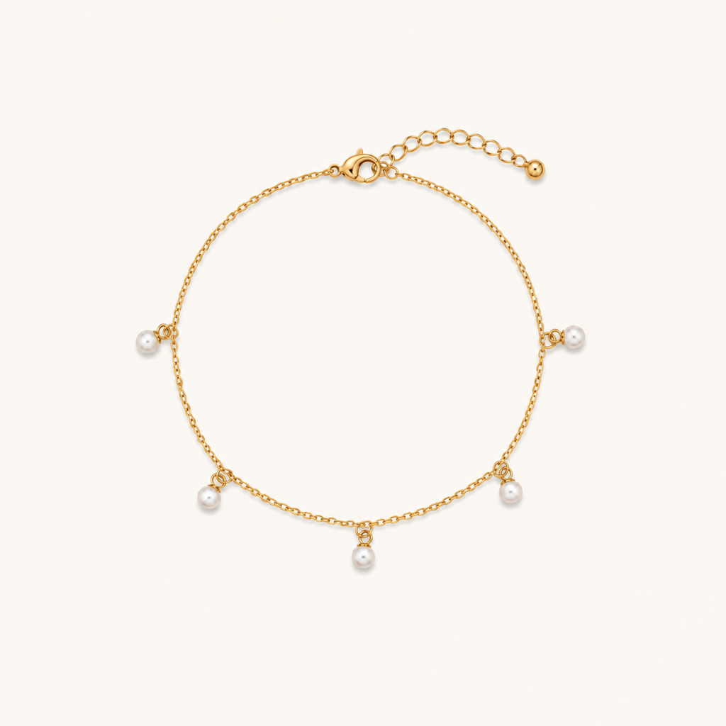 Floating Pearl Bracelet - 18k Gold (Demi Fine)