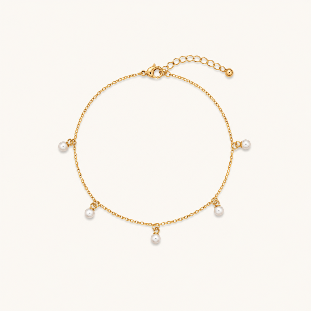 Floating Pearl Bracelet - 18k Gold (Demi Fine)