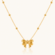 Bow Muse Necklace - 18K Gold (Demi Fine)