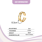 Orbit Lines Ring - 18k Gold (Demi Fine)