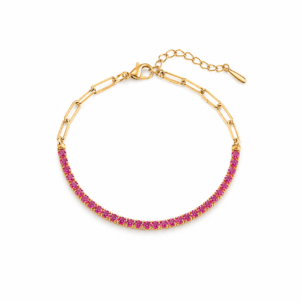 Blush Beads Chain Bracelet