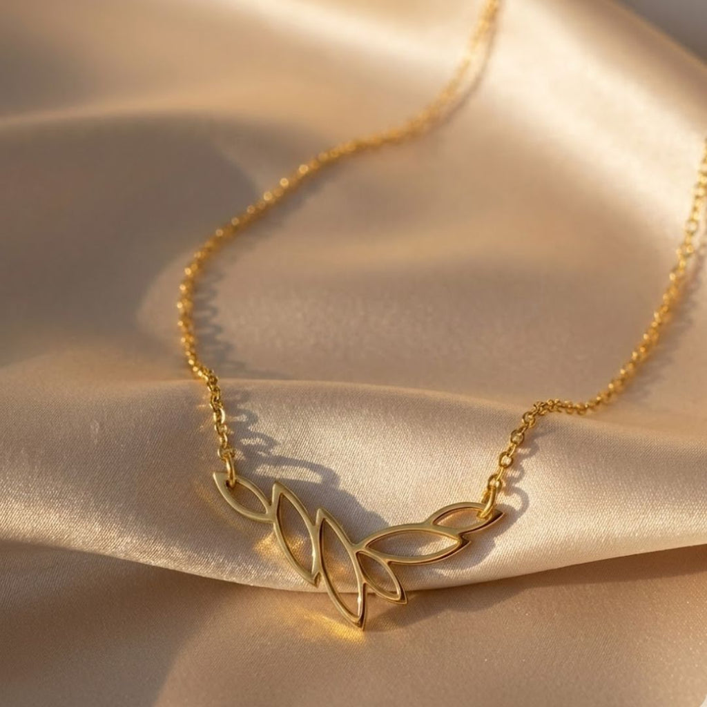 Lotus Petals Pendant Necklace