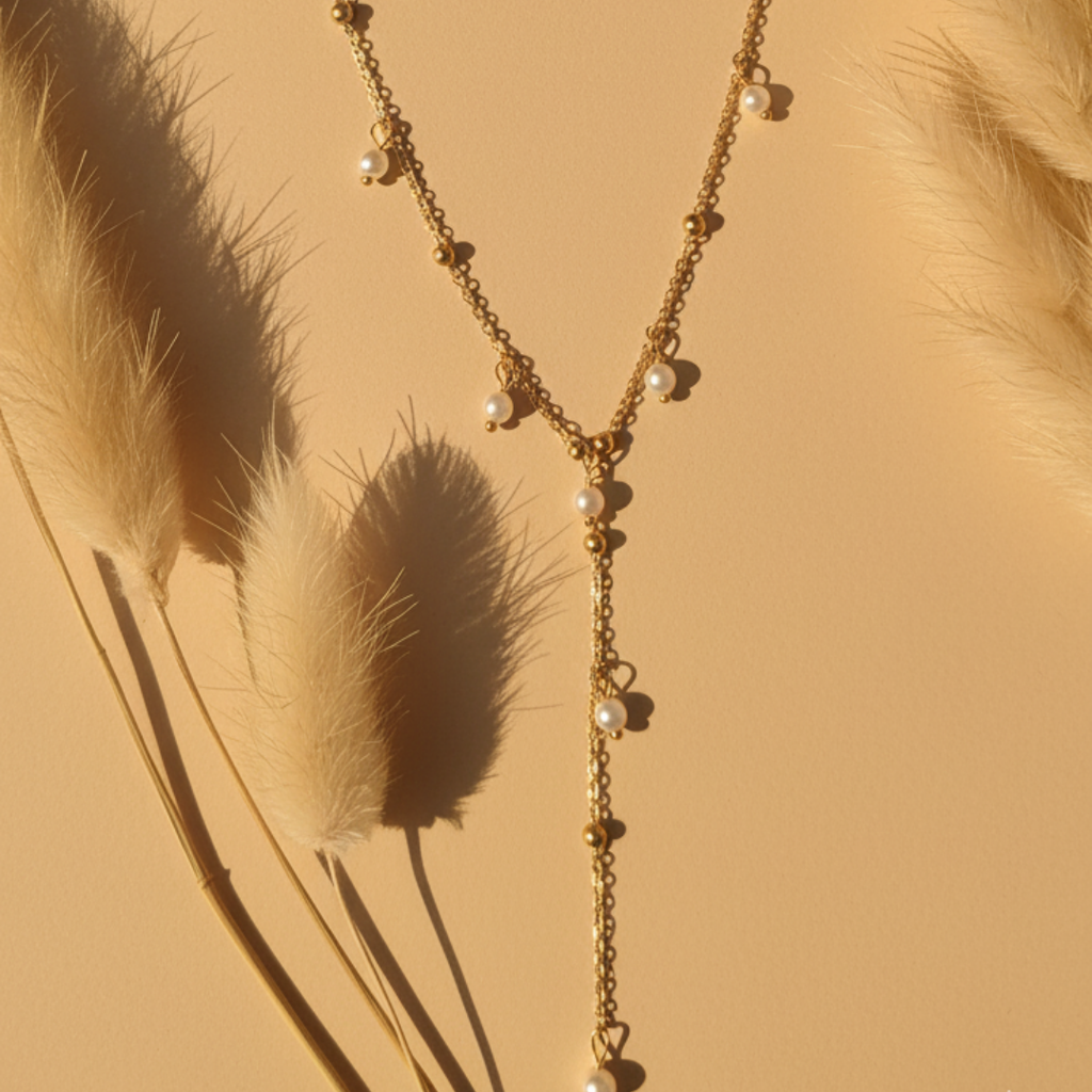 Trendy Dangling Pearl Necklace