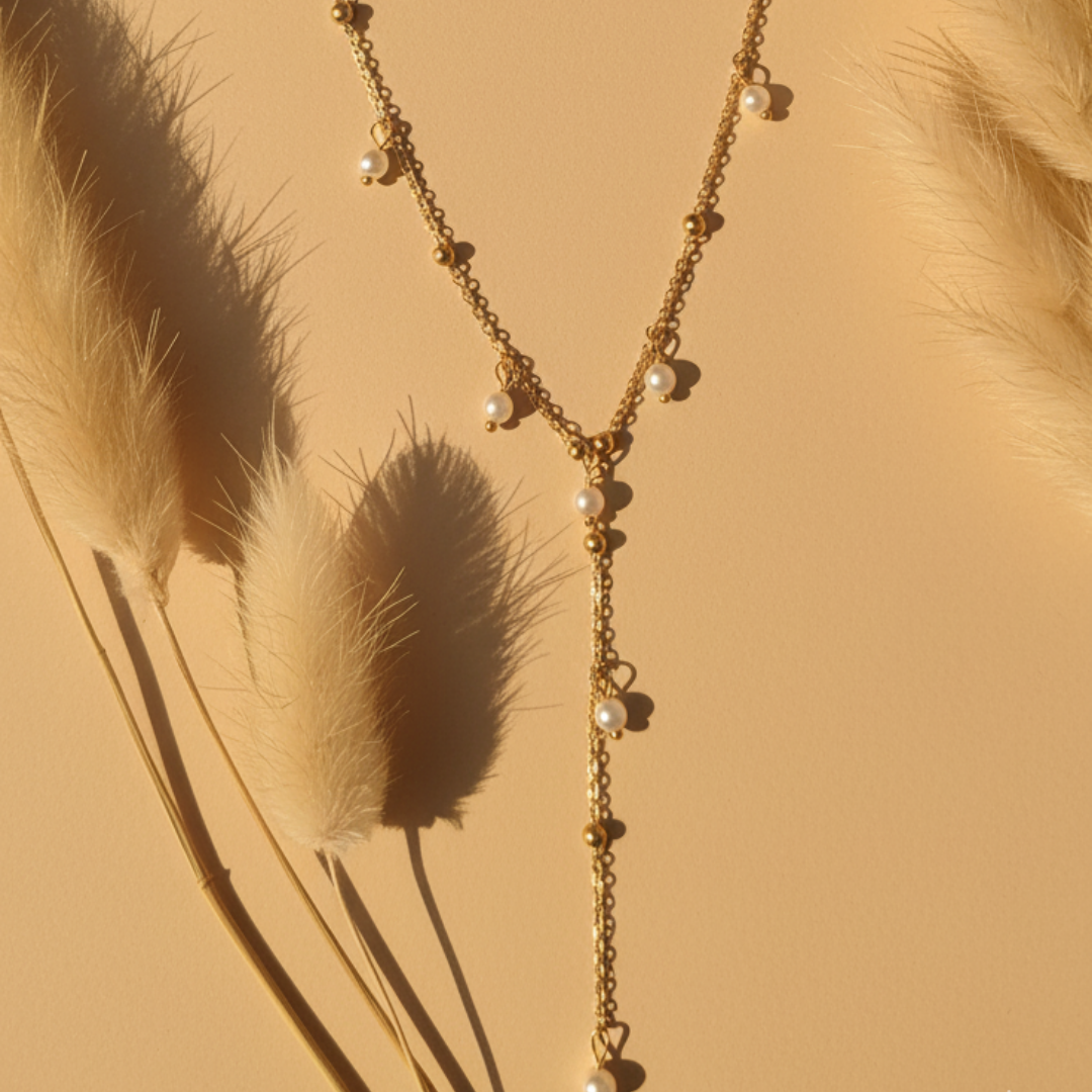 Trendy Dangling Pearl Necklace