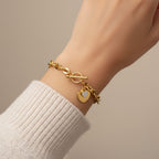 Heart Seal Bracelet - 18k Gold (Demi Fine)