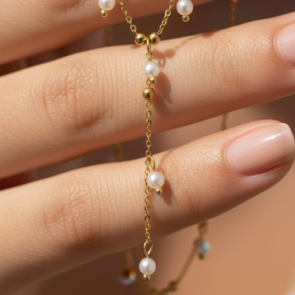 Trendy Dangling Pearl Necklace