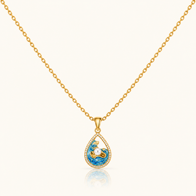 Ocean Pearl Necklace - 18 Carat Gold (Demi Fine)