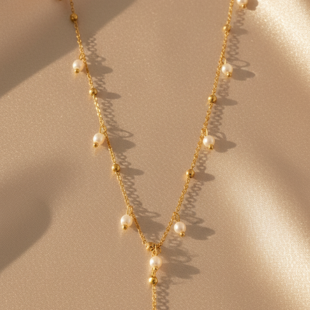 Trendy Dangling Pearl Necklace