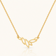 Lotus Grace Necklace - 18k Gold (Demi Fine)