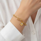 Heart Seal Bracelet - 18k Gold (Demi Fine)