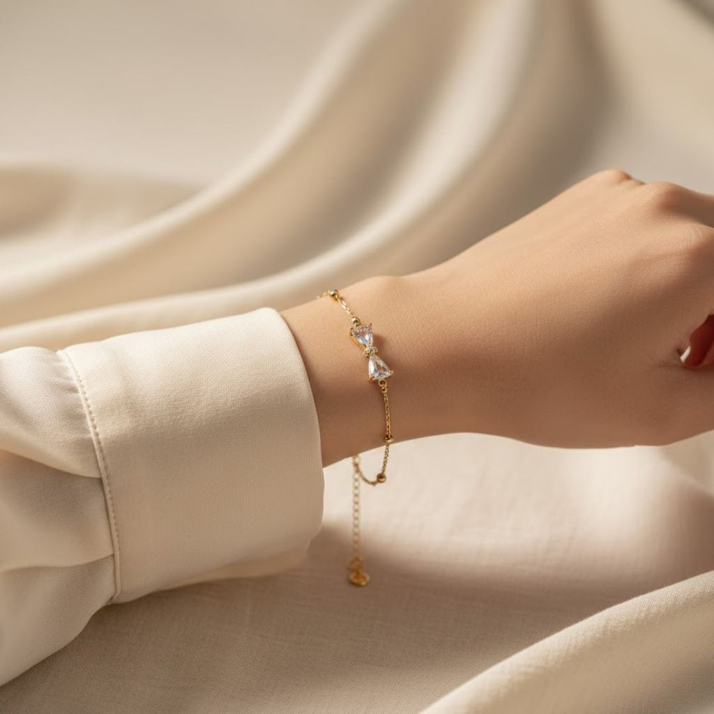Diamond Bow Glow Bracelet