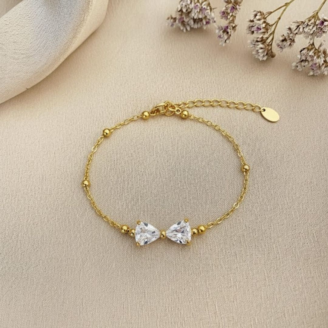 Diamond Bow Glow Bracelet