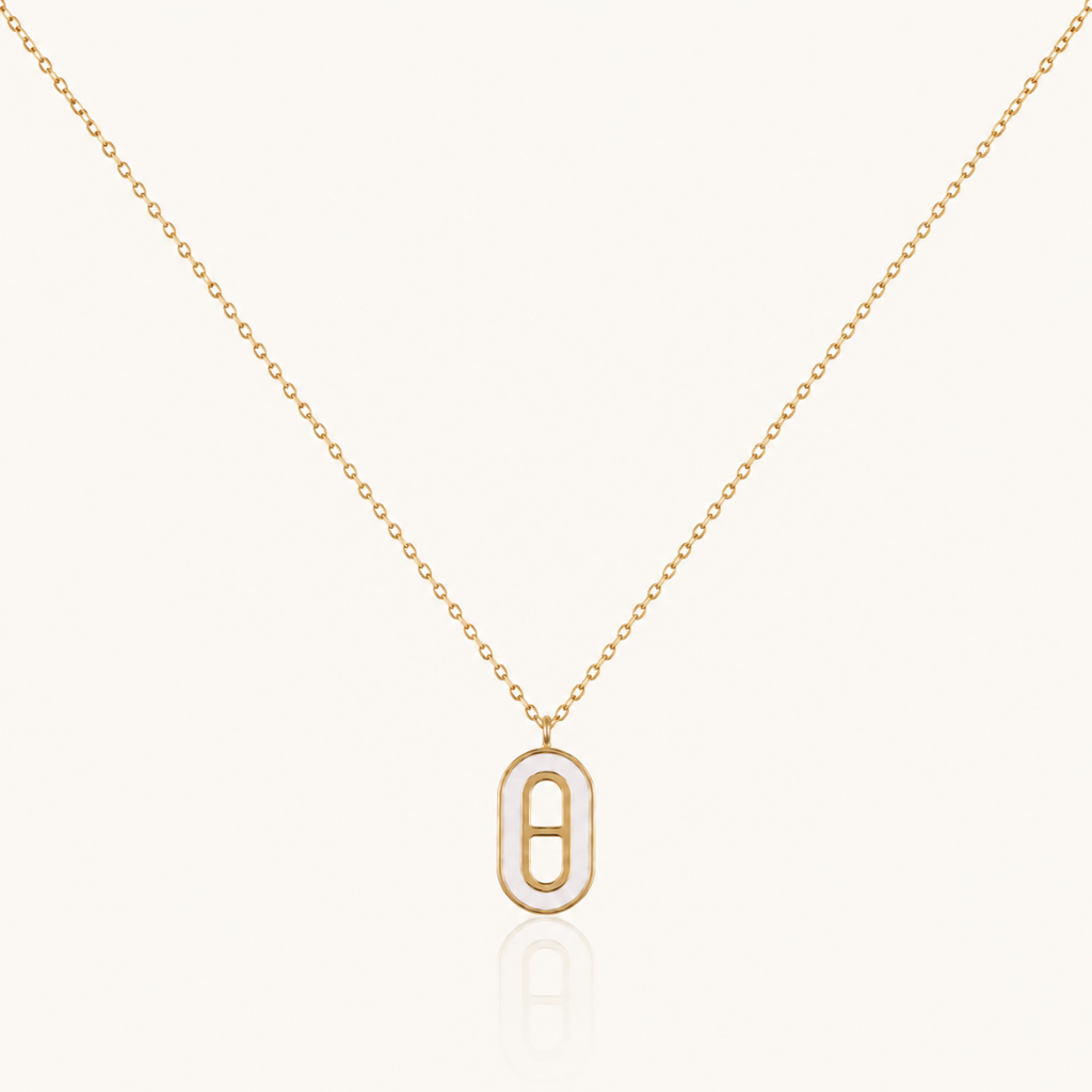 Oval Muse Necklace - 18K Gold (Demi Fine)