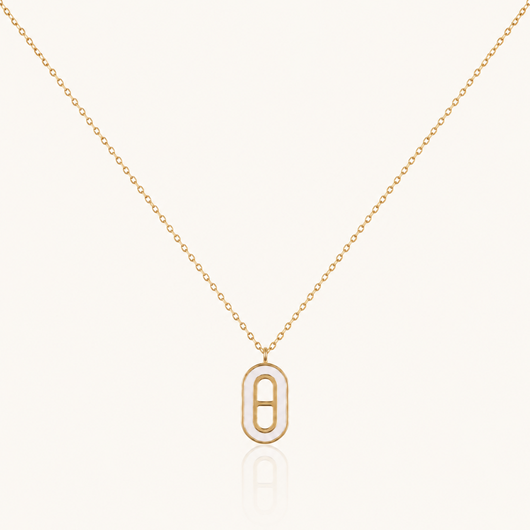 Oval Muse Necklace - 18K Gold (Demi Fine)