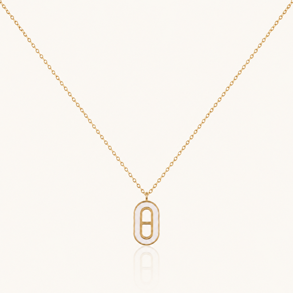 Oval Muse Necklace - 18K Gold (Demi Fine)