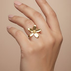 Petal Bloom Ring - 18k Gold (Demi Fine)