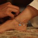 Dolphin Wave Charm Anklet