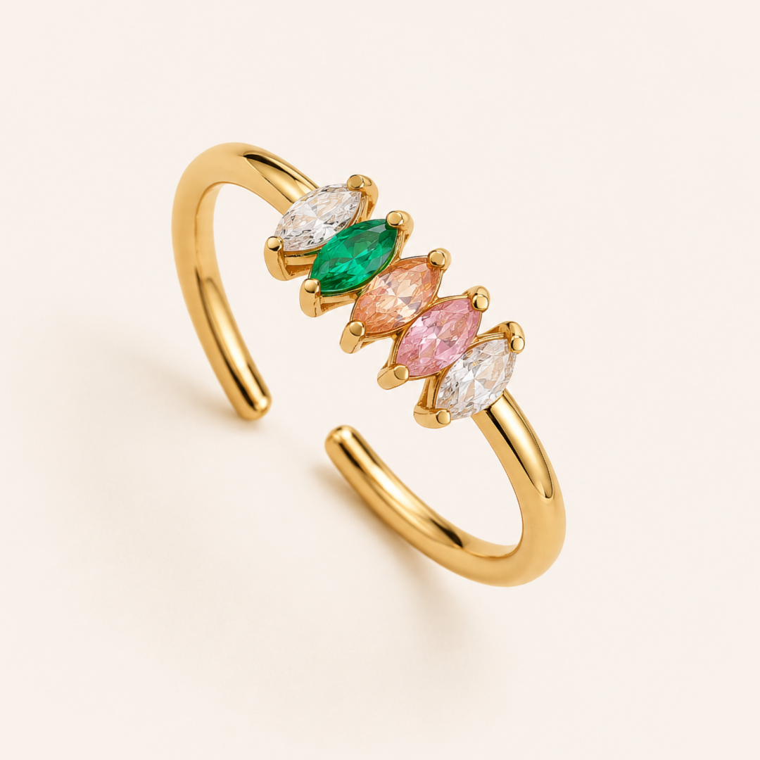 Pastel Prism Ring - 18k Gold (Demi Fine)