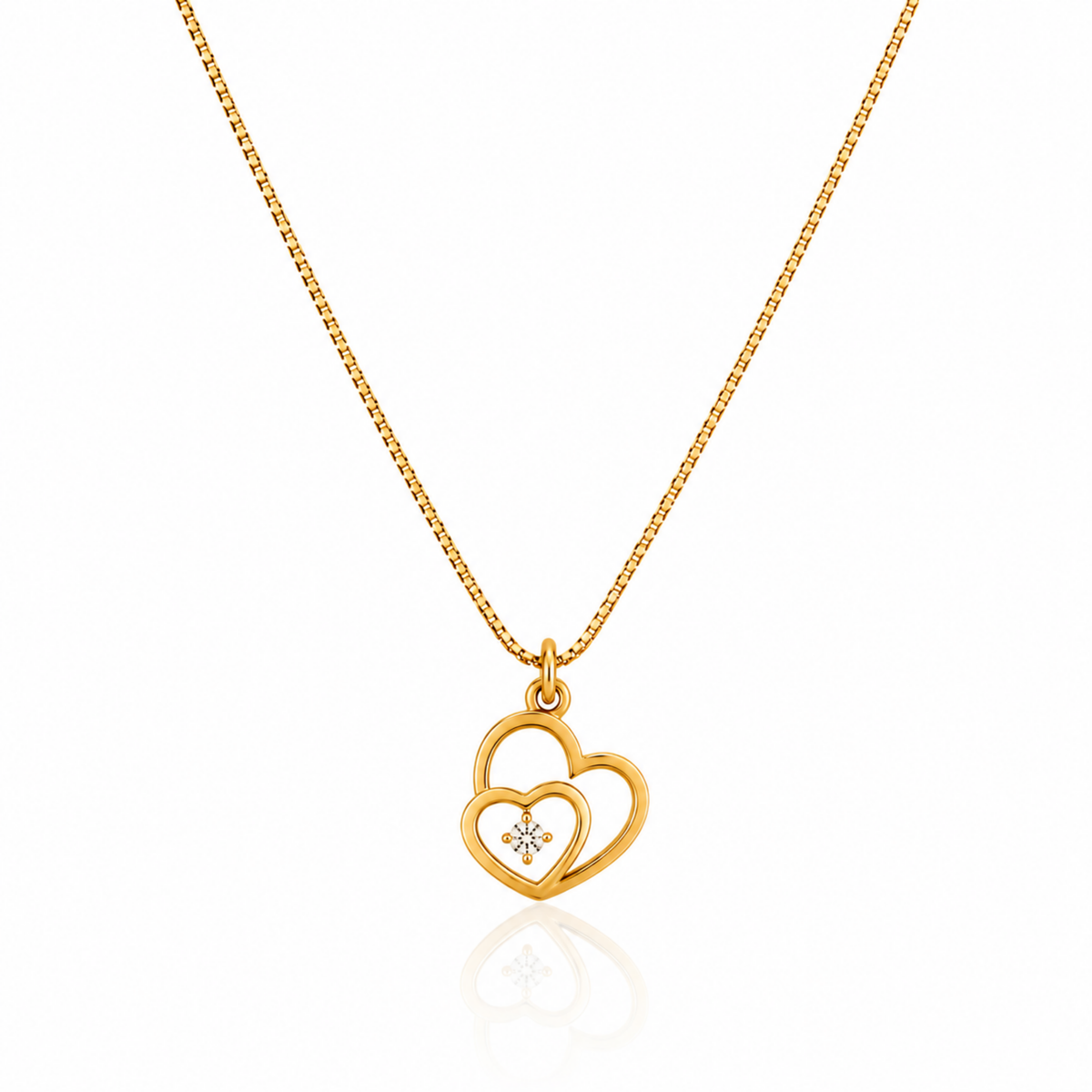Double Heart Necklace