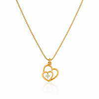 Double Heart Necklace