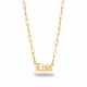 Gothic Gold Name Necklace