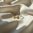 Twisted Bow Ring - 18k Gold (Demi Fine)