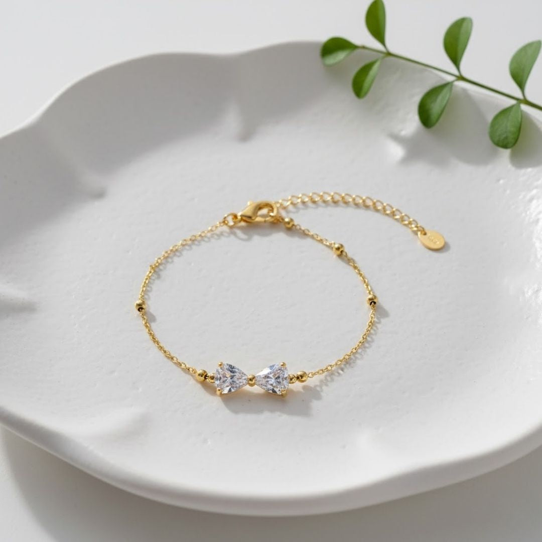 Diamond Bow Glow Bracelet
