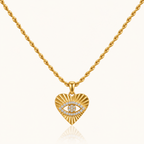 Evil Heart Necklace - 18K Gold (Demi Fine)