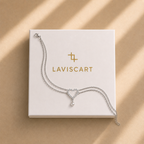 Crystal Heart Pearl Anklet