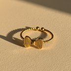 Twisted Bow Ring - 18k Gold (Demi Fine)
