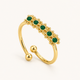 Jade Bloom Ring - 18k Gold (Demi Fine)