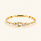 Lustre Loop Kada - 18k Gold ( Demi Fine )