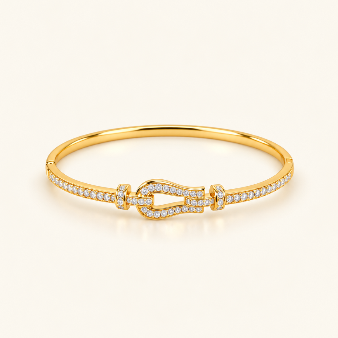 Lustre Loop Kada - 18k Gold ( Demi Fine )