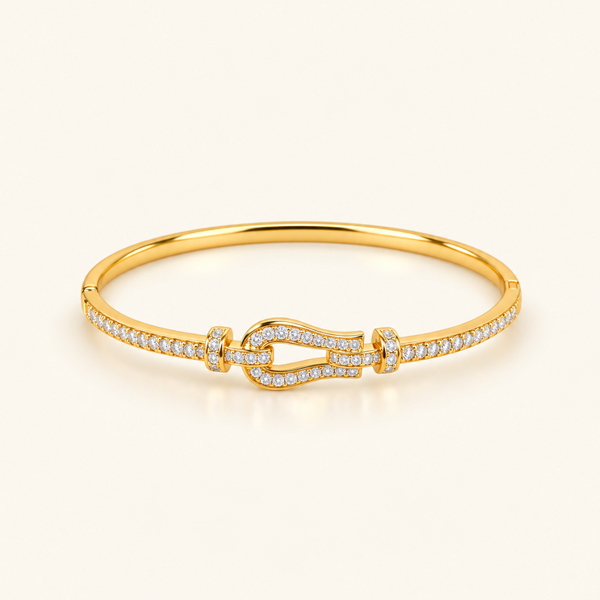 Lustre Loop Kada - 18k Gold ( Demi Fine )