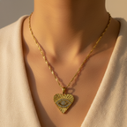 Evil Heart Necklace - 18K Gold (Demi Fine)