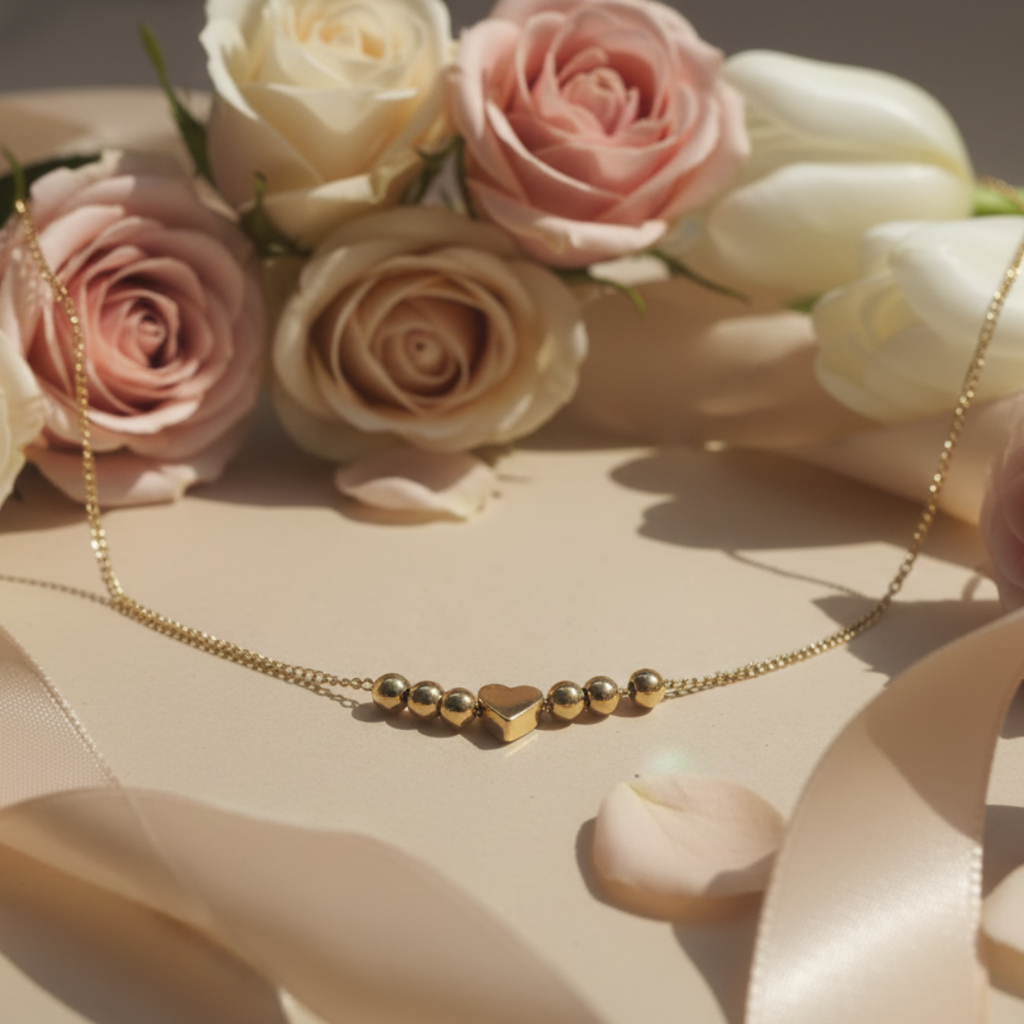 Tiny Heart Bead Waist Chain