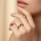 Mini Heart Ring - 18k Gold (Demi Fine)