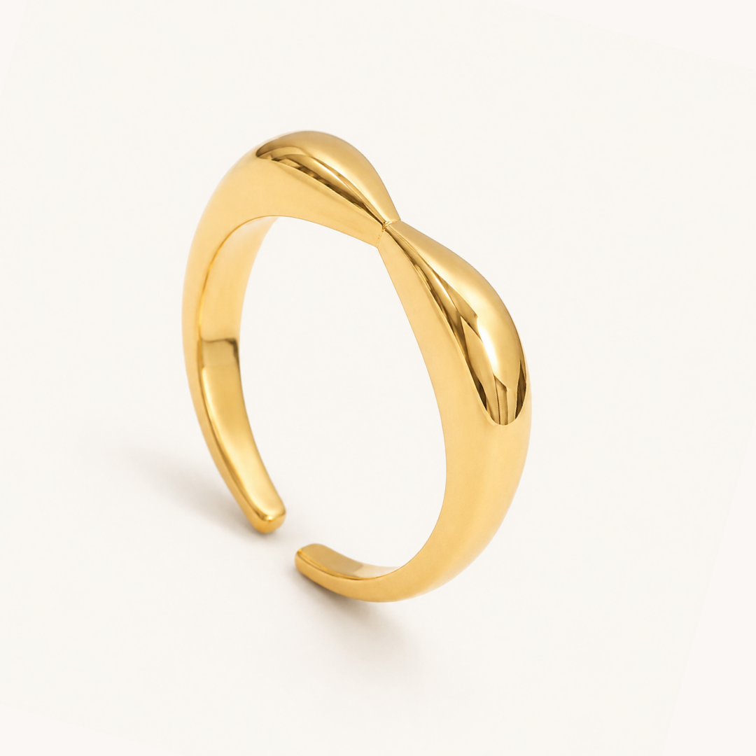 Sculptural Cuff Ring - 18K (Demi Fine)