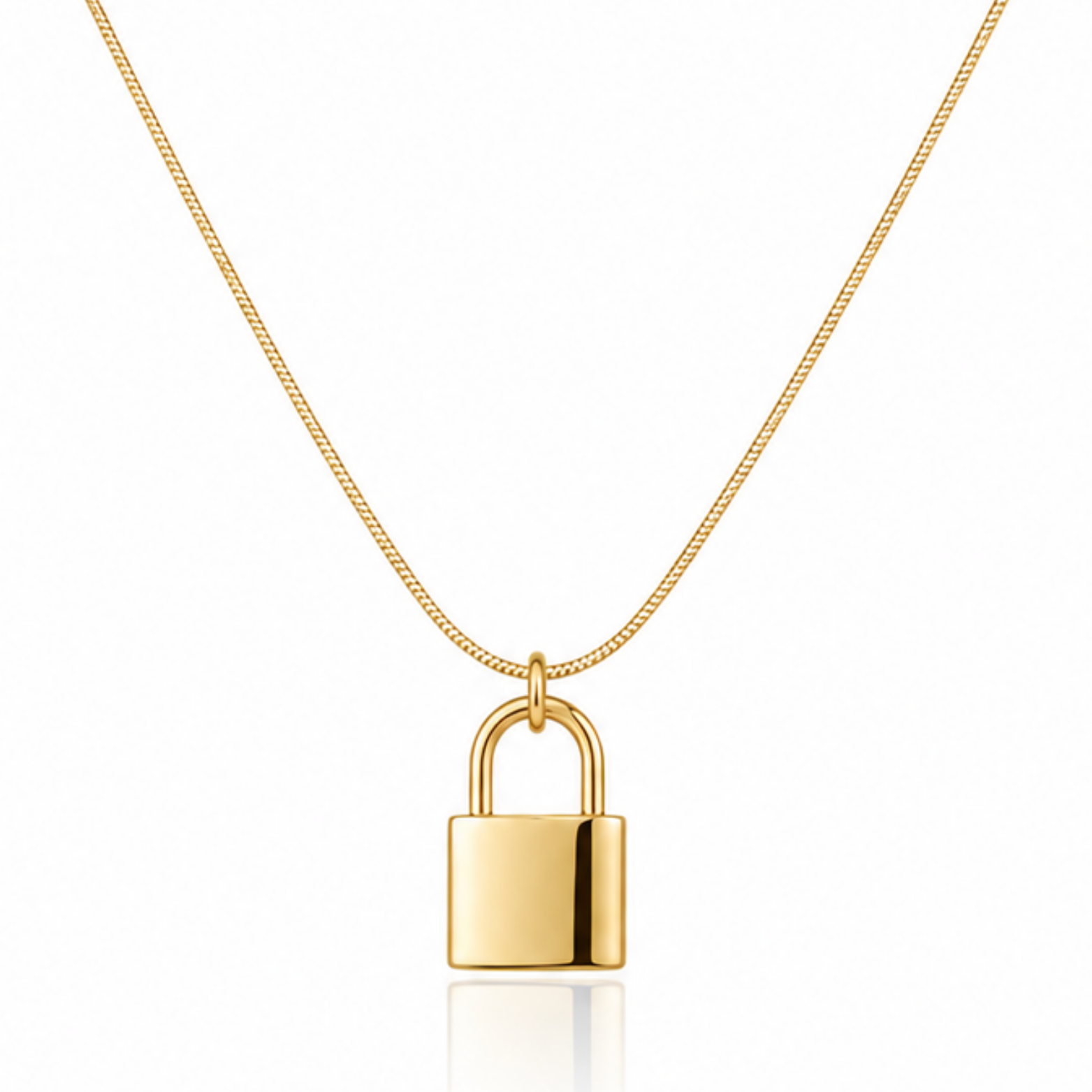 Vintage Lock Charm Necklace