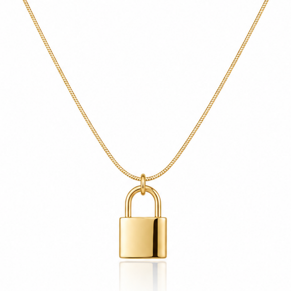 Vintage Lock Charm Necklace